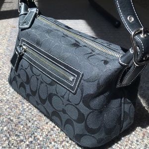Coach mini shoulder black purse